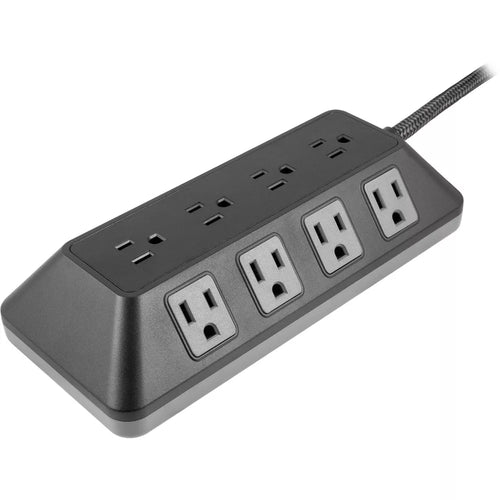 12-Outlet Multi-direction Surge Protector Power Strip with 8ft Braided Flat Plug Cord