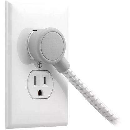 3 AC Outlets + USB-A & USB-C Surge Protector Power Strip, 4ft Braided Cord Flat Plug