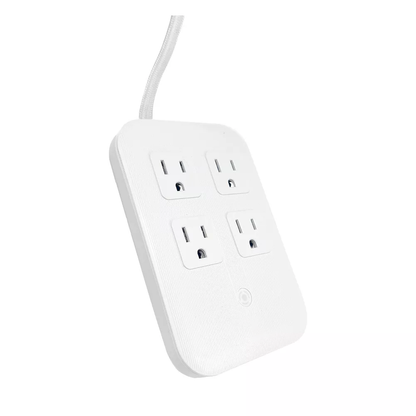 4 AC Outlets & Multi USB Port Surge Protector Power Strip, 5ft Braided Cord with Flat Plug