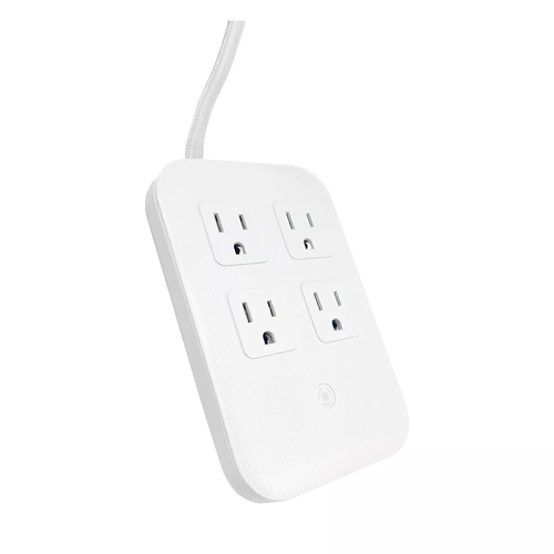 4 AC Outlets & Multi USB Port Surge Protector Power Strip, 5ft Braided Cord with Flat Plug