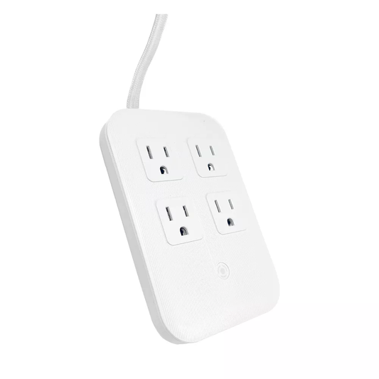 4 AC Outlets & Multi USB Port Surge Protector Power Strip, 5ft Braided Cord with Flat Plug